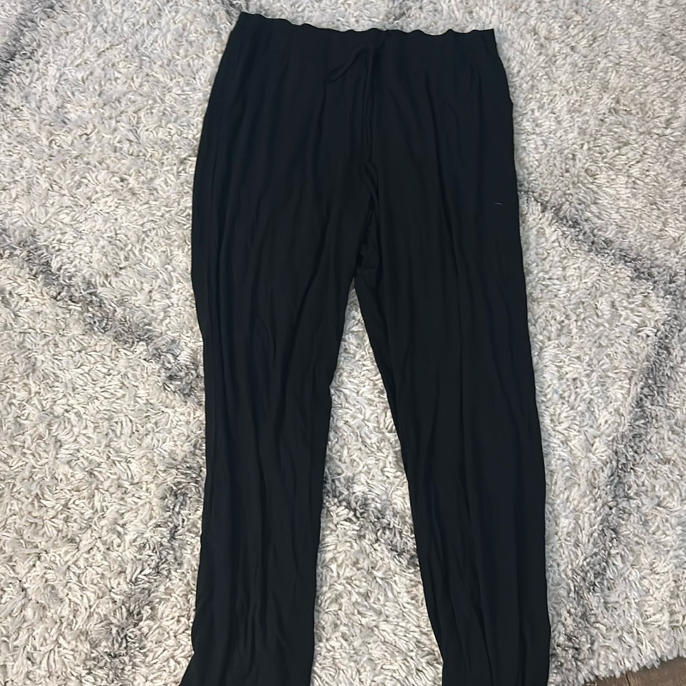 Black wide legged sweatpants | Size - xxl